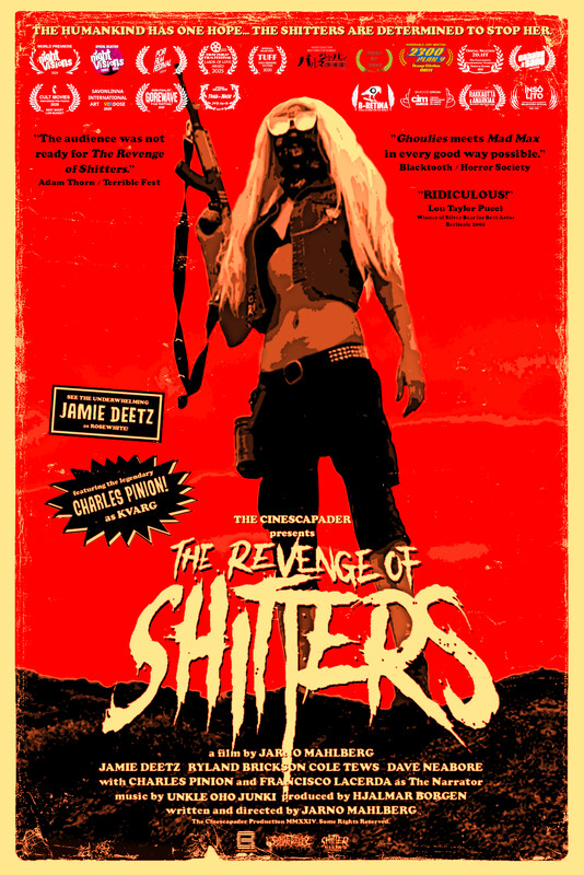 The Revenge of Shitters (2024) - film poster, directed by Jarno Mahlberg
