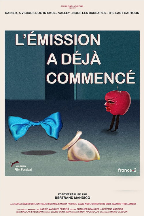 The Show Has Already Started (2023) — film poster, directed by Bertrand Mandico