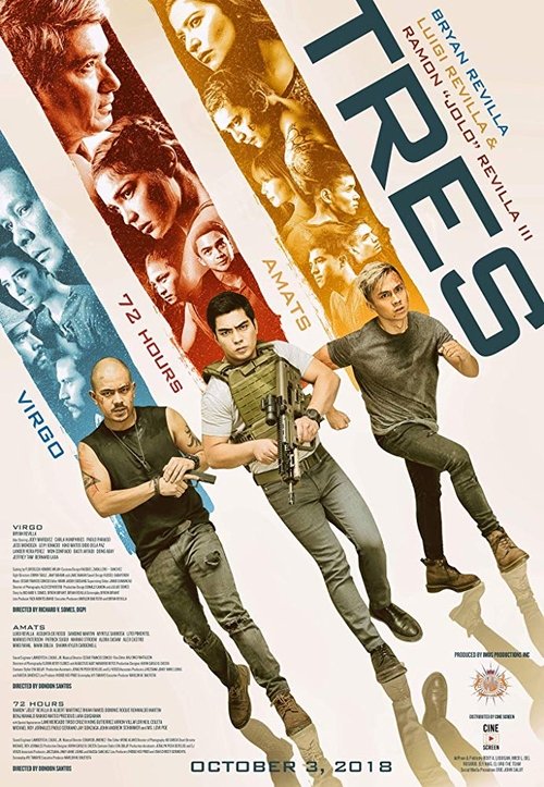 Tres (2018) - film poster, directed by Richard Somes