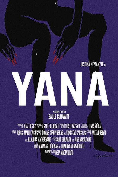 Yana (2017) — film poster, directed by Saulė Bliuvaitė